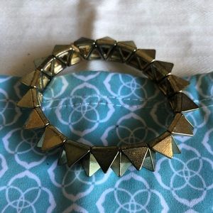 Gold spike bracelet